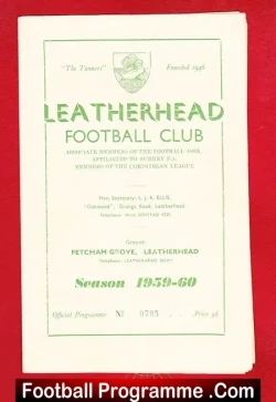 Leatherhead v Wokingham 1959