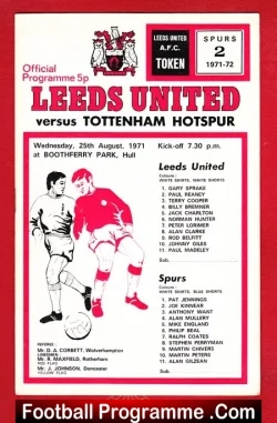Leeds United v Tottenham 1971