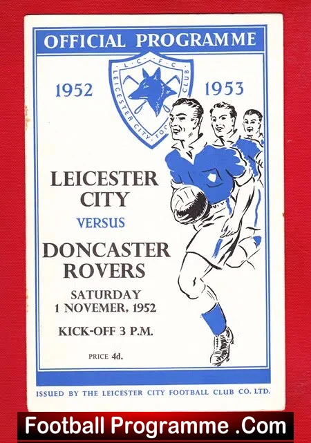 Leicester City v Doncaster Rovers 1952