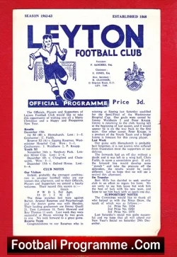 Leyton v Enfield 1962 - football programme