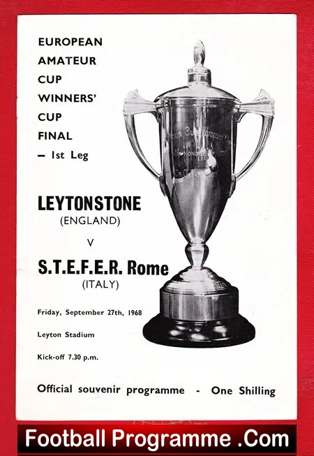Leytonstone v STEFER Rome 1968 – European Amateur CWC Final