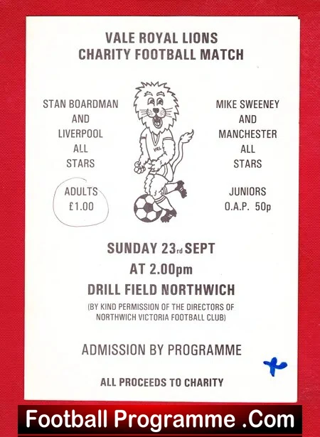 Liverpool All Stars v Manchester All Stars 1980s – Northwich