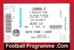 Liverpool v Athletic Club 2017 – Football Ticket