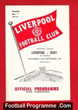 Liverpool v Bury 1961