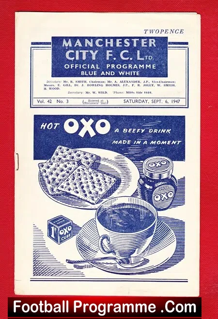 Manchester City v Sunderland 1947