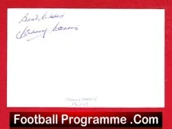 Manchester United Johnny Morris Autograph Signed 1946 – 1949