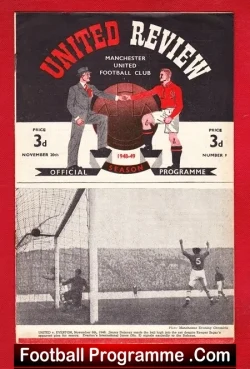 Manchester United v Birmingham City 1948