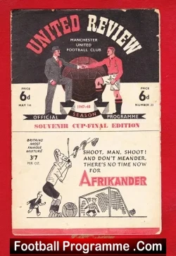 Manchester United v Blackburn Rovers 1948 – Cup Final Souvenir