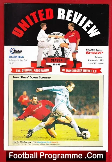 Manchester United v Ipswich Town 1995