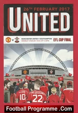 Manchester United v Southampton 2017 – EFL Cup Final Souvenir