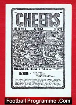 Meadowbank Thistle v WBA 1979 – Friendly Match