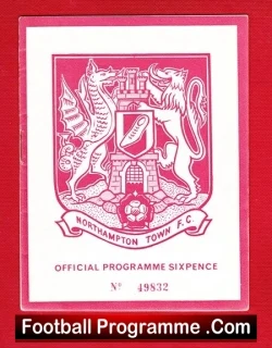 Northampton Town v Bolton Wanderers 1964 - football programme