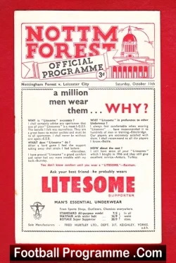 Nottingham Forest v Leicester City 1952