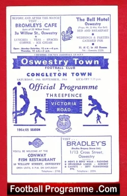 Oswestry Town v Congleton Town 1964