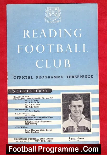 Reading v Bournemouth 1952