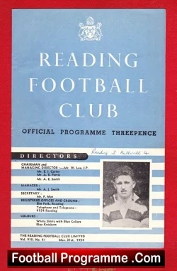 Reading v Millwall 1954