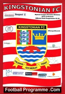 Rob Tolfrey Testimonial Benefit Match Kingstonian 2015 Signed - football programme