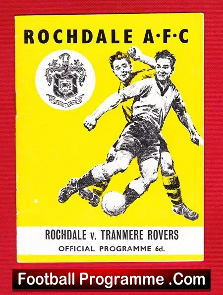 Rochdale v Tranmere Rovers 1964