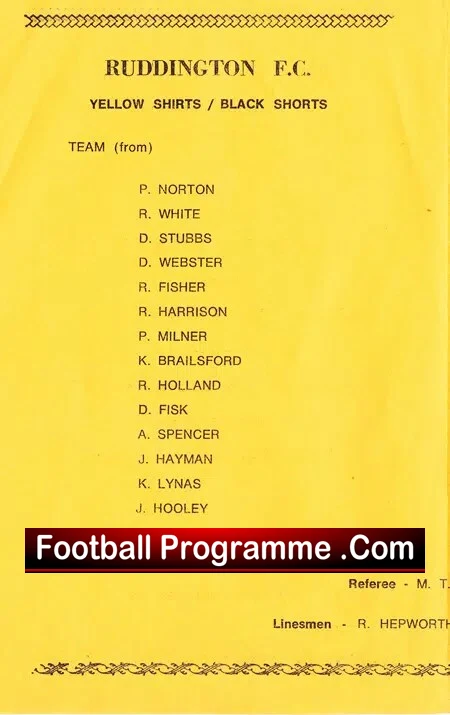 Ruddington v Arnold Town 1977 - Elms Park Notts Senior Cup