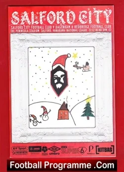 Salford City v Dagenham Redbridge 2018 - football programme