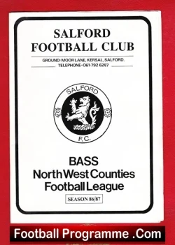 Salford City v Nelson 1986