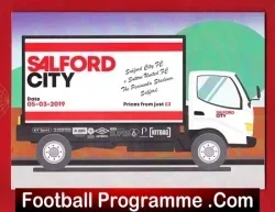 Salford City v Sutton United 2019 - football programme
