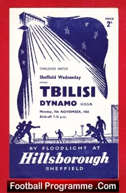 Sheffield Wednesday v Dynamo Tbilisi 1960 – Georgia Football