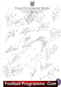 St Johnstone Football Club Multi Signed Autographed 2016