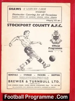 Stockport County v Gateshead 1954