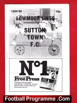 Sutton Town v Plessey 1984 – Nottingham Senior Cup