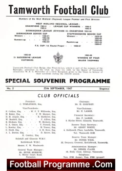 Tamworth v Gillingham 1967 – Opening Of The New Floodlights