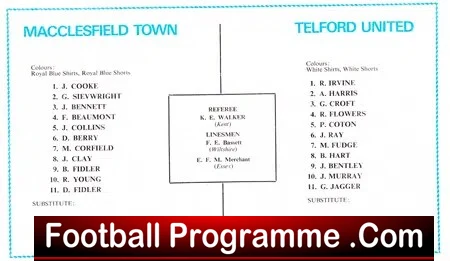 Telford United v Macclesfield Town 1970 - Amateur Cup Final