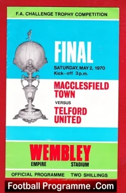 Telford United v Macclesfield Town 1970 – Amateur Cup Final