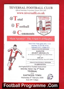 Teversal v Eastwood Town 2005 – Notts Senior Cup