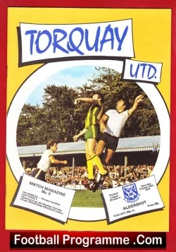 Torquay United v Aldershot 1979