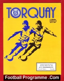 Torquay United v Bournemouth 1979