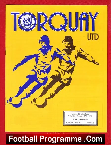 Torquay United v Darlington 1979