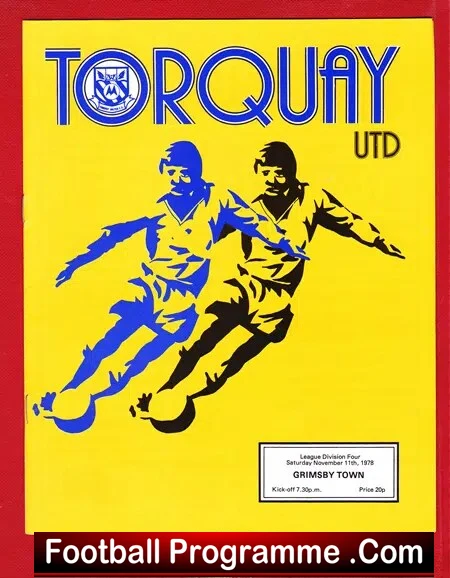 Torquay United v Grimsby Town 1978