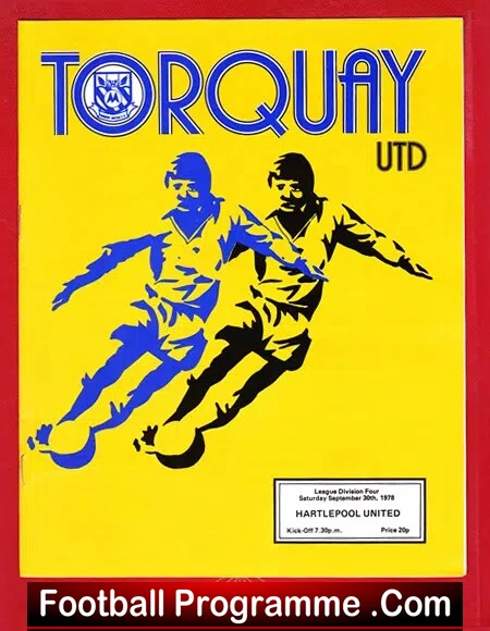 Torquay United v Hartlepool United 1978