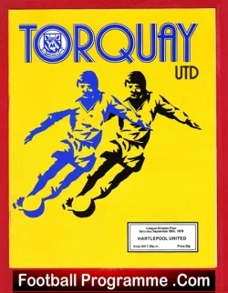 Torquay United v Hartlepool United 1978