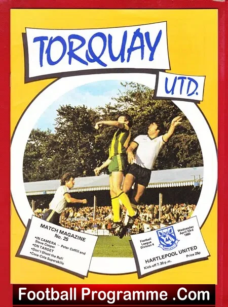 Torquay United v Hartlepool United 1980