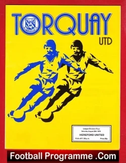 Torquay United v Hereford United 1978
