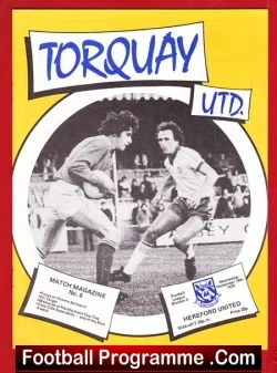 Torquay United v Hereford United 1979