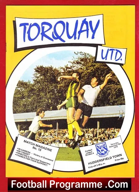 Torquay United v Huddersfield Town 1979