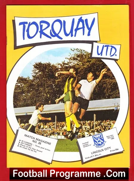 Torquay United v Lincoln City 1980