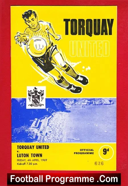 Torquay United v Luton Town 1969