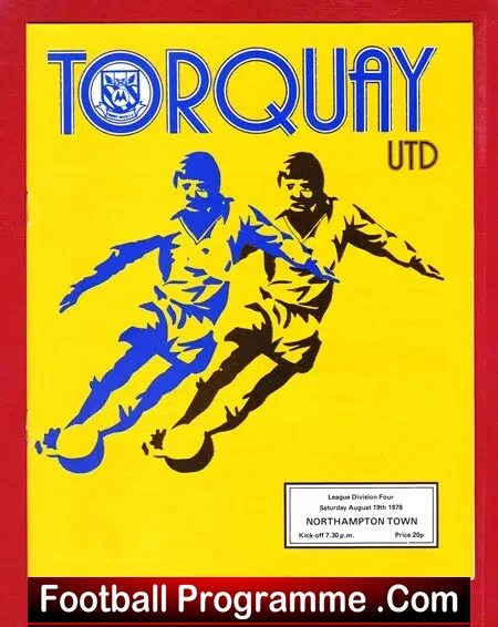 Torquay United v Northampton Town 1978