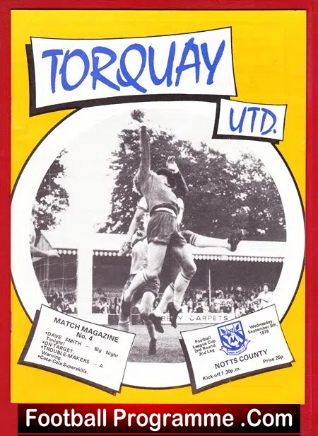 Torquay United v Notts County 1979 – League Cup