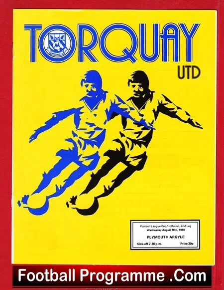 Torquay United v Plymouth Argyle 1978