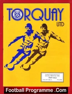 Torquay United v Port Vale 1979